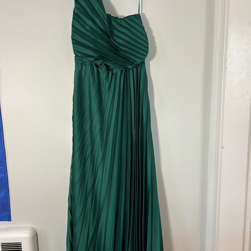 Abercrombie & Fitch One Shoulder Green Dress - Picture 7 of 8